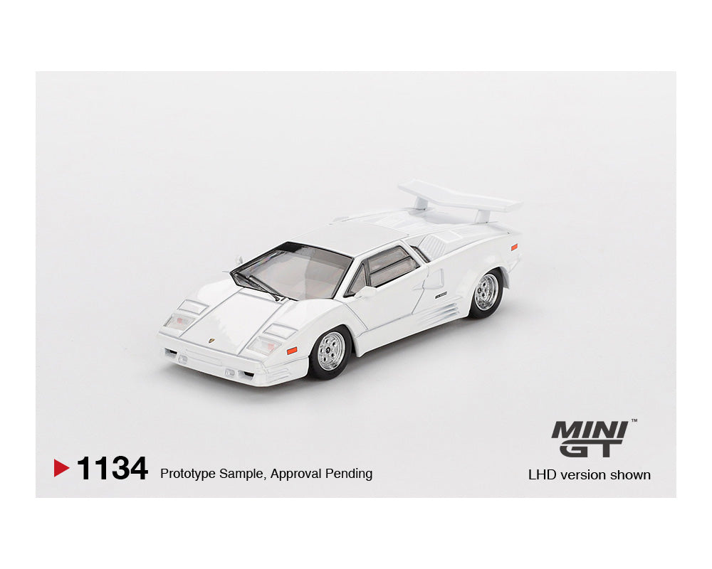 MINI GT 1:64 Lamborghini Countach 25th Anniversary in White
