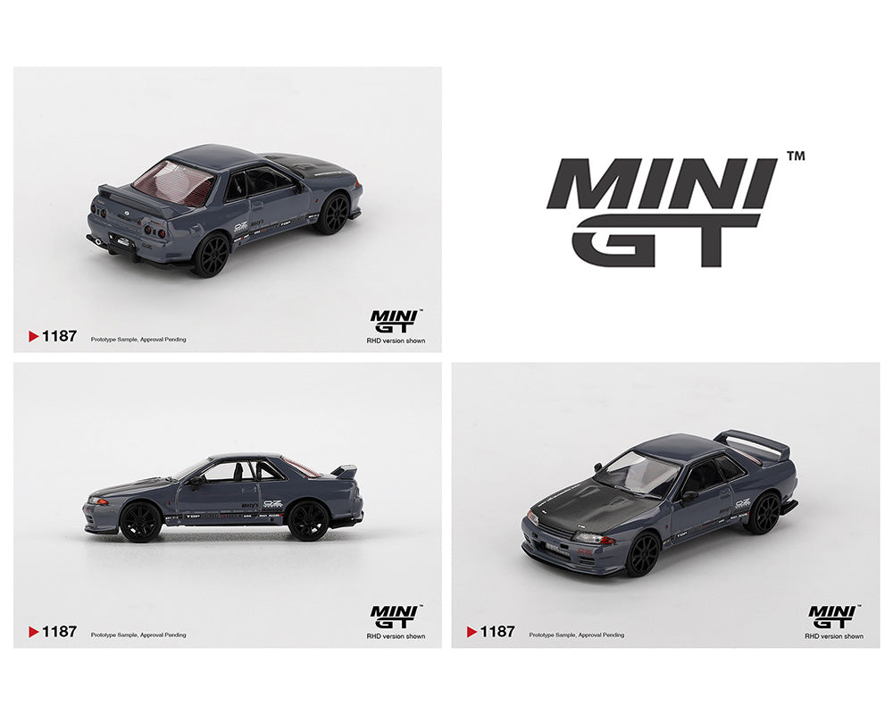 *CANCELLED* MINIGT 1:64 Nissan Skyline GT-R Top Secret VR32 in Stealth Grey