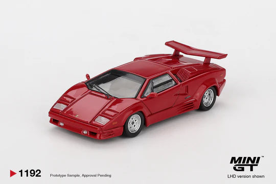 *PREORDER* MINIGT 1:64 Lamborghini Countach 25th Anniversary in Red