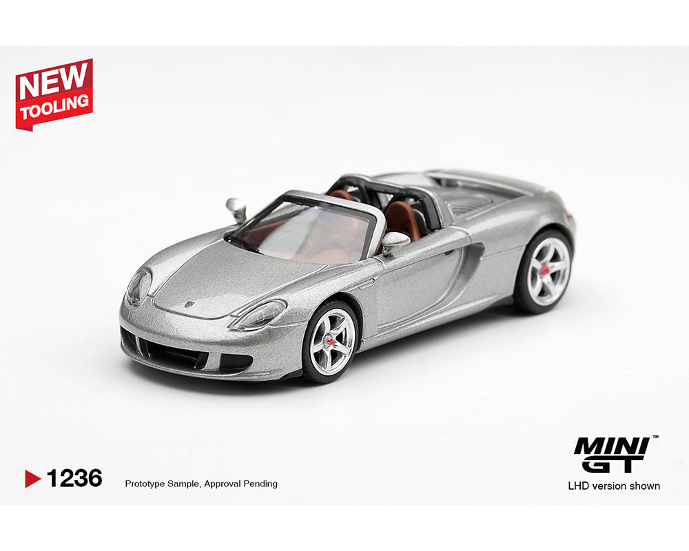 *PREORDER* MINIGT 1:64 Porsche Carrera GT in Silver