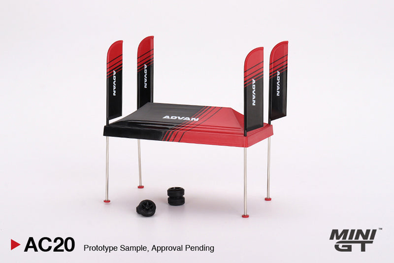 MINI GT 1:64 Paddock Service "ADVAN" Tent Set