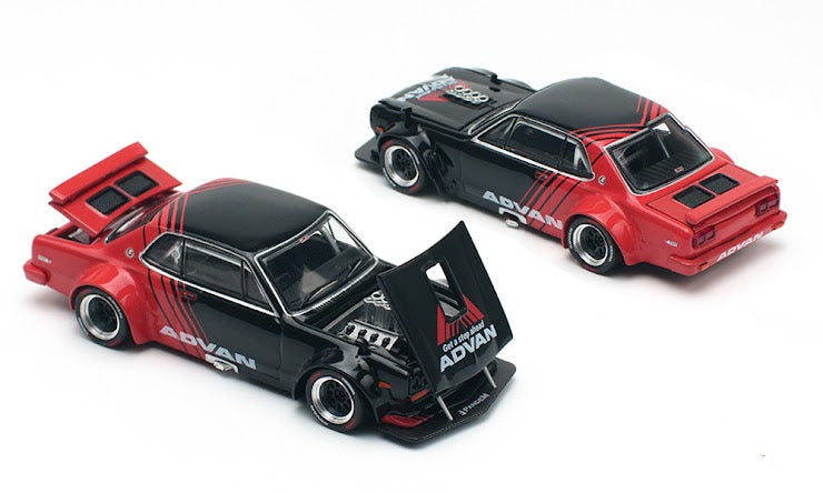 *PREORDER* Pop Race 1:64 Nissan Skyline GT-R V8 Drift (Hakosuka) Advan Racing Livery