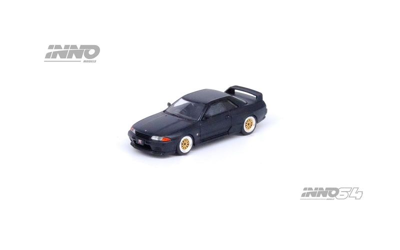 INNO64 1/64 Nissan Skyline GT-R (R32) The Diecast Company Special Edition in Matte Black