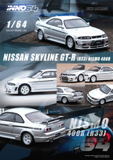 INNO64 1:64 Nissan Skyline GT-R (R33) NISMO 400R in Sonic Silver