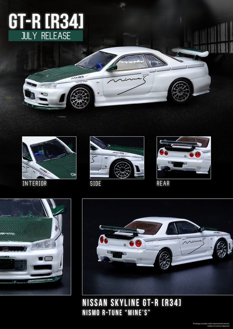 INNO64 1:64 Nissan Skyline GT-R (R34) NISMO R-Tune "MINES" Edition