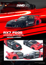 INNO64 1:64 Mazda RX7 (FD3S) LB-Super Silhouette "Advan Livery"