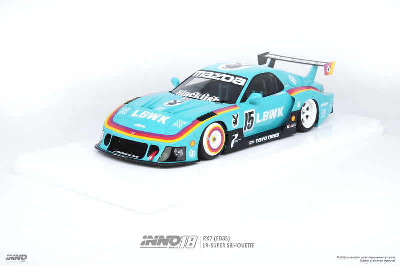 *PREORDER* INNO Models 1/18 Mazda RX-7 (FD3S) Super Silhouette LBWK in Green