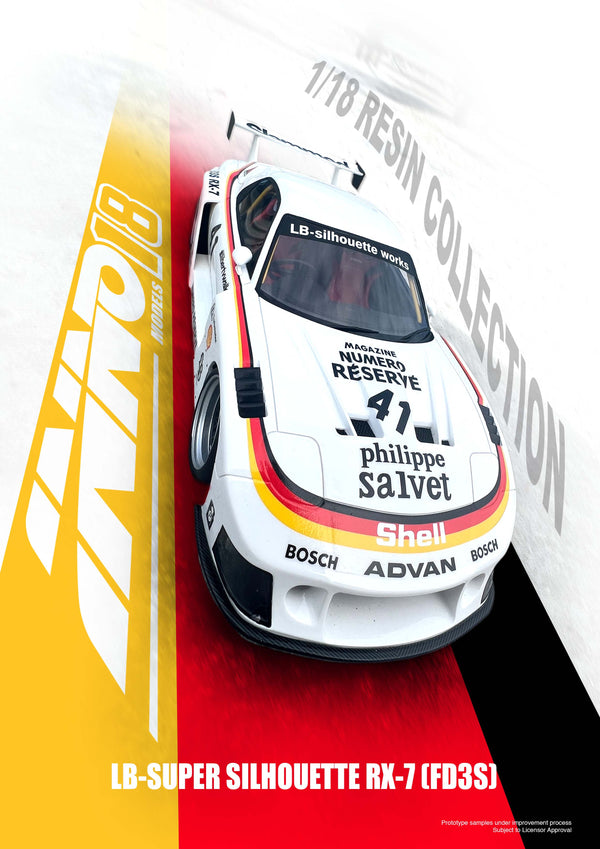 *PREORDER* INNO Models 1/18 Mazda RX-7 (FD3S) Super Silhouette LBWK in White