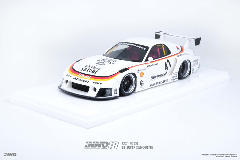 *PREORDER* INNO Models 1/18 Mazda RX-7 (FD3S) Super Silhouette LBWK in White