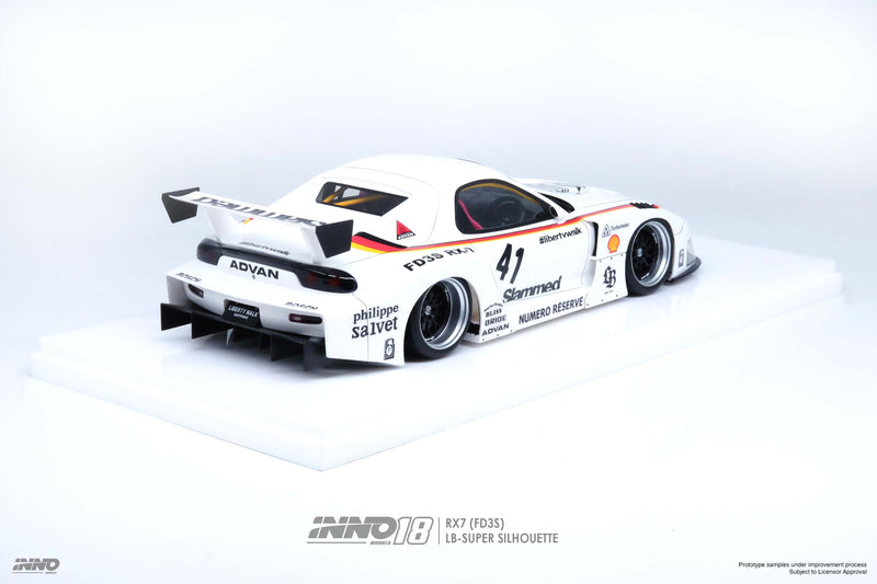 *PREORDER* INNO Models 1/18 Mazda RX-7 (FD3S) Super Silhouette LBWK in White