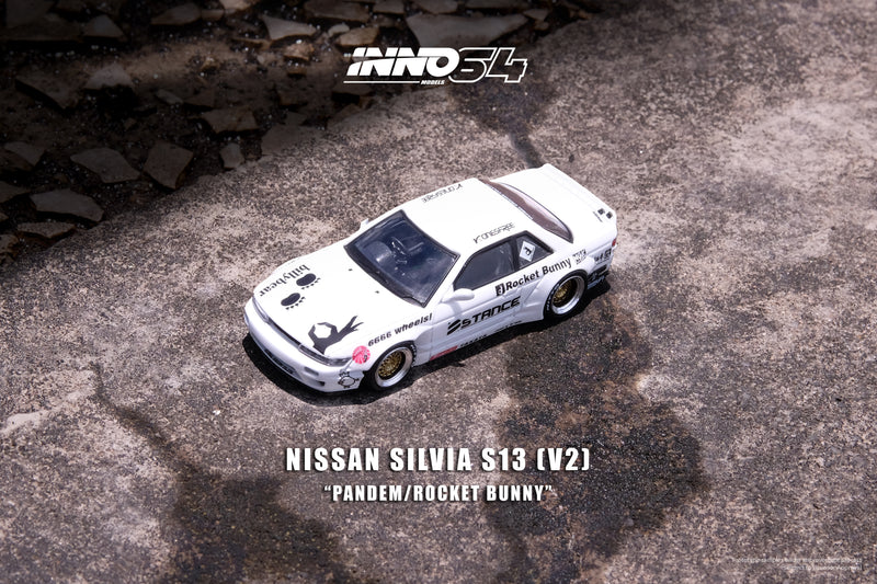 INNO64 1/64 Nissan Silvia (S13) V2 Rocket Bunny in White