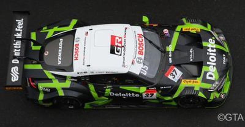 Spark Models 1:43 Deloitte TOM'S GR Supra No.37 TGR TEAM Deloitte TOM'S GT500 SUPER GT 2023 Ukyo Sasahara - Giuliano Alesi