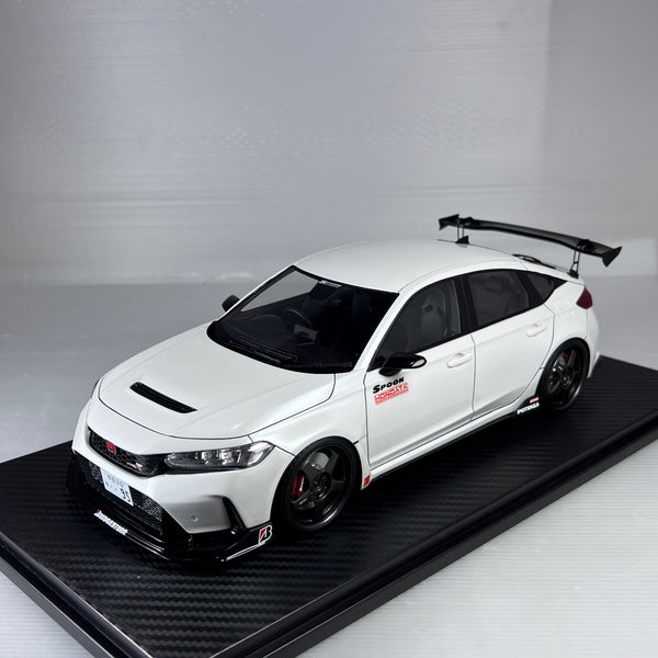 Peako Model x Ed Warehouse 1:18 Honda Civic Type-R (FL5) Spoon Sports Edition in White