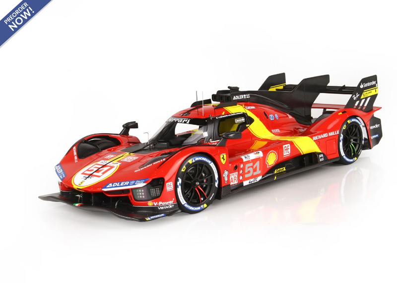 *PREORDER* BBR Models 1:18 Ferrari 499P Winner Le Mans 2023 Car N.51