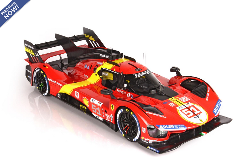 *PREORDER* BBR Models 1:18 Ferrari 499P Winner Le Mans 2023 Car N.51