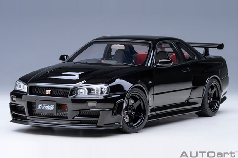 AUTOart 1:18 Nissan Skyline GT-R (R34) NISMO Z-Tune in Black Pearl