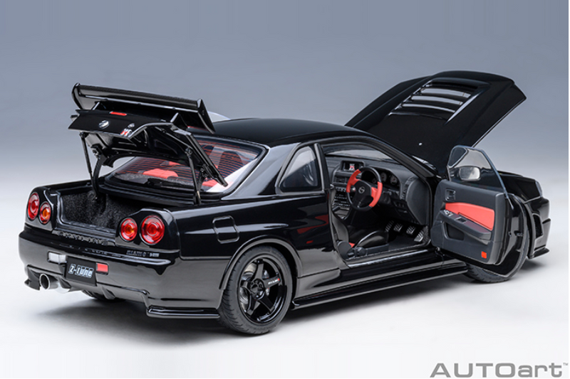 AUTOart 1:18 Nissan Skyline GT-R (R34) NISMO Z-Tune in Black Pearl