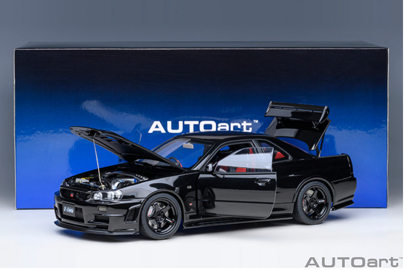 AUTOart 1:18 Nissan Skyline GT-R (R34) NISMO Z-Tune in Black Pearl