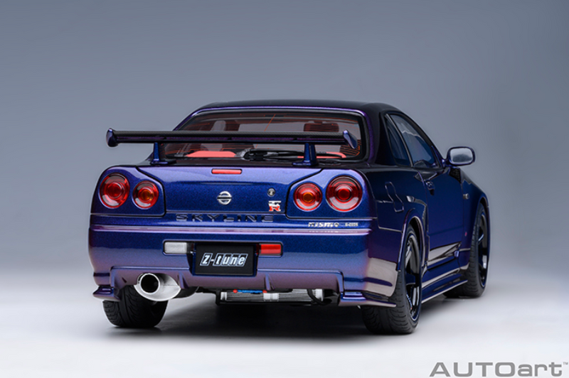 AUTOart 1:18 Nissan Skyline GT-R (R34) NISMO Z-Tune in Midnight Purple III