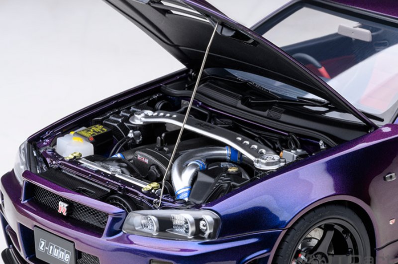 AUTOart 1:18 Nissan Skyline GT-R (R34) NISMO Z-Tune in Midnight Purple III