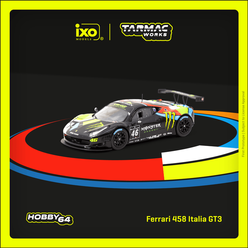 Tarmac Works 1:64 Ferrari 458 Italia GT3, Blancpain Endurance Series 2012 – MONZA, V. Rossi / A. Salucci / A.Ceccato