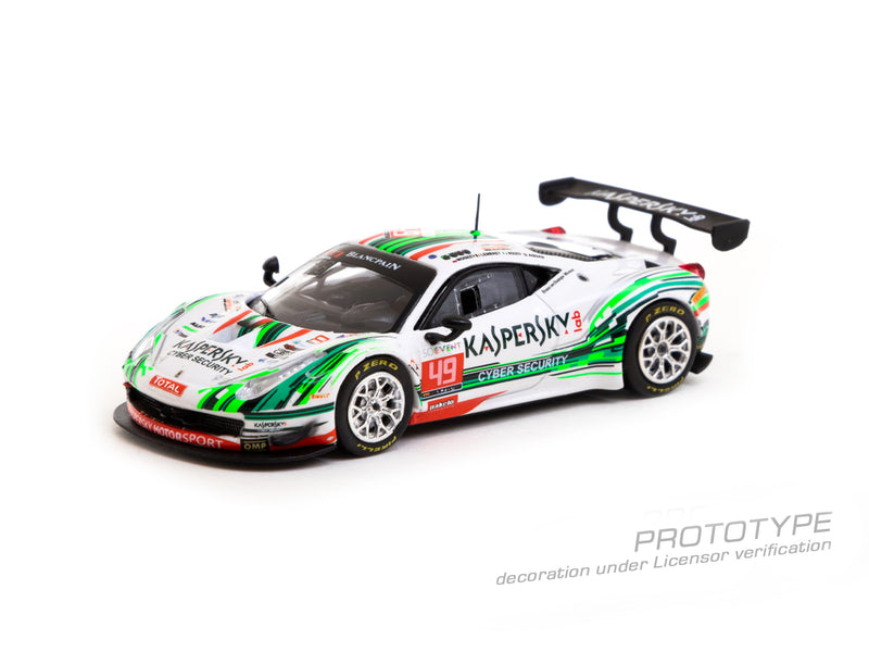 Tarmac Works 1:64  Ferrari 458 Italia GT3 24 hours of Spa 2016 S. Lemeret / R. Aguas / A. Moiseev / D. Rizzo