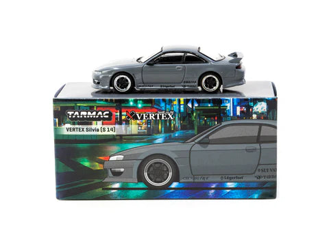 Tarmac Works 1:64 Vertex Silvia (S14) in Grey