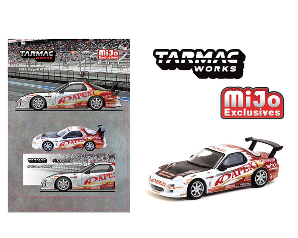 Tarmac Works 1/64 Mazda RX-7 (FD3S) A’PEXi Stage-D in White