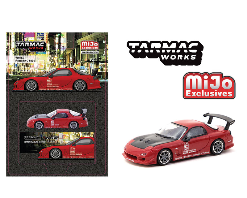 Tarmac Works 1/64 Mazda RX-7 (FD3S) VERTEX edition in Red