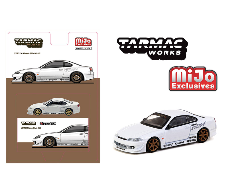 Tarmac Works 1/64 Nissan Silvia (S15) VERTEX in White