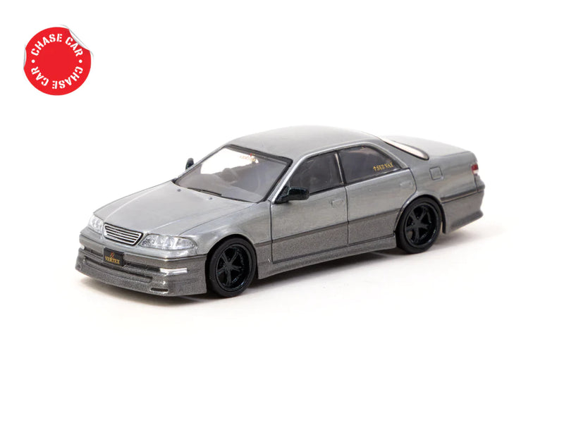 Tarmac Works 1:64 Toyota Mark II JZX100 VERTEX in Dark Green Metallic