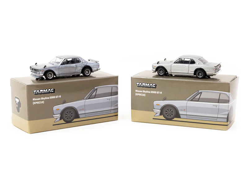 Tarmac Works 1:64 Nissan Skyline 2000 GT-R (KPGC10) in Silver