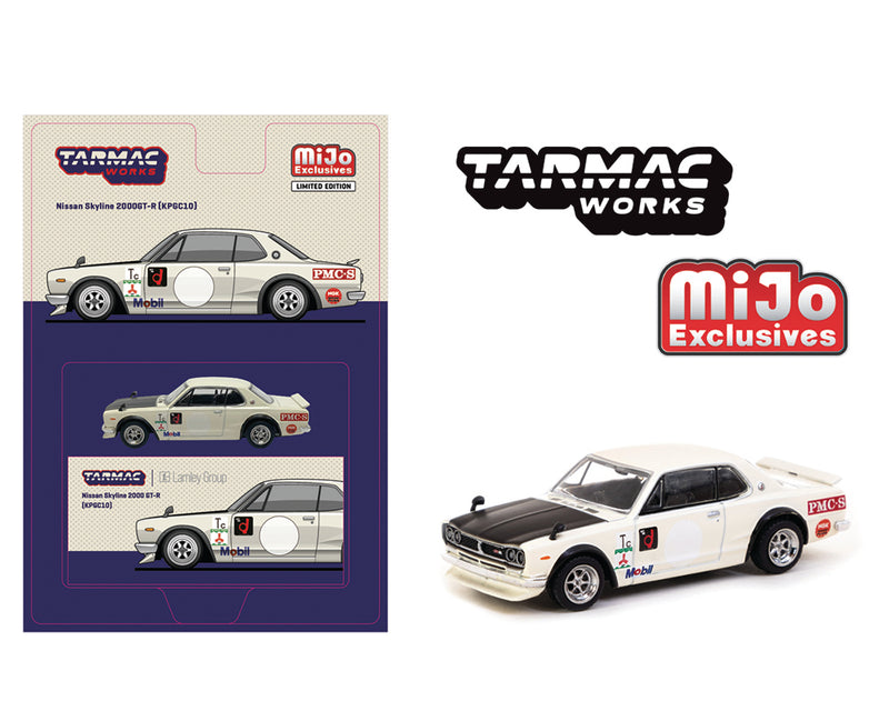 Tarmac Works 1:64 Nissan Skyline (KPGC10) in White Lamley Edition