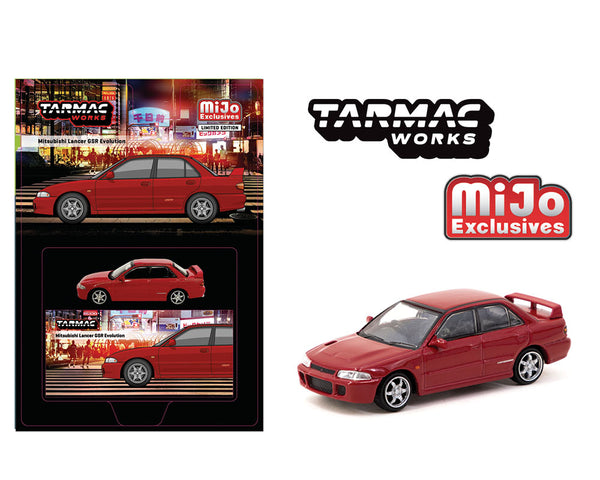 Tarmac Works 1/64 Mitsubishi Lancer GSR Evolution in Red