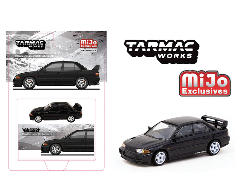 Tarmac Works 1/64 Mitsubishi Lancer GSR Evolution III in Black