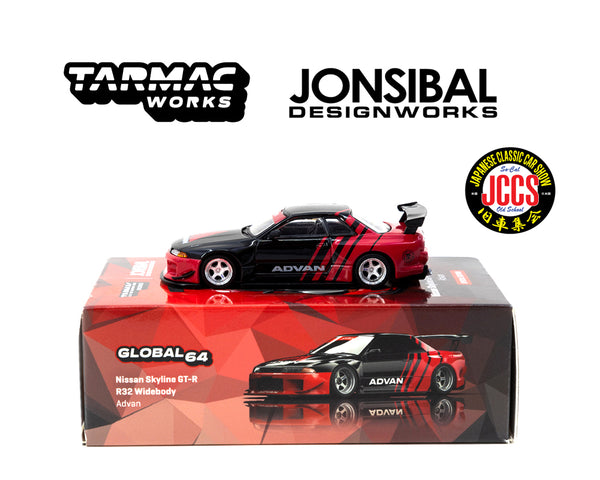 *PREORDER* Tarmac Works 1:64 Nissan Skyline GT-R R32 ADVAN Widebody Jonsibal 2024 JCCS Special Edition (MAXIMUM 2 PER ORDER PER CUSTOMER)