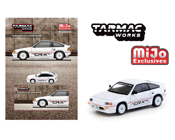 *PREORDER* Tarmac Works 1:64 Honda Ballade Sports MUGEN CR-X PRO in White