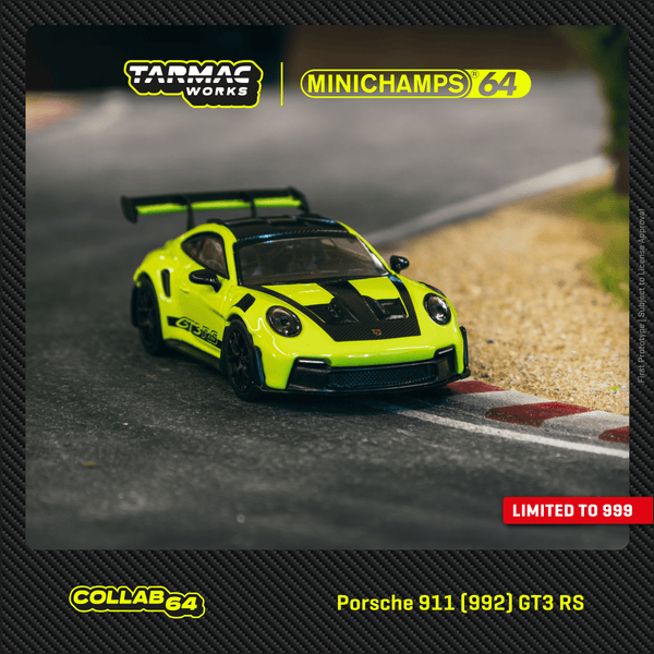 Tarmac Works 1:64 Porsche 911 (992) GT3 RS in Acid Green