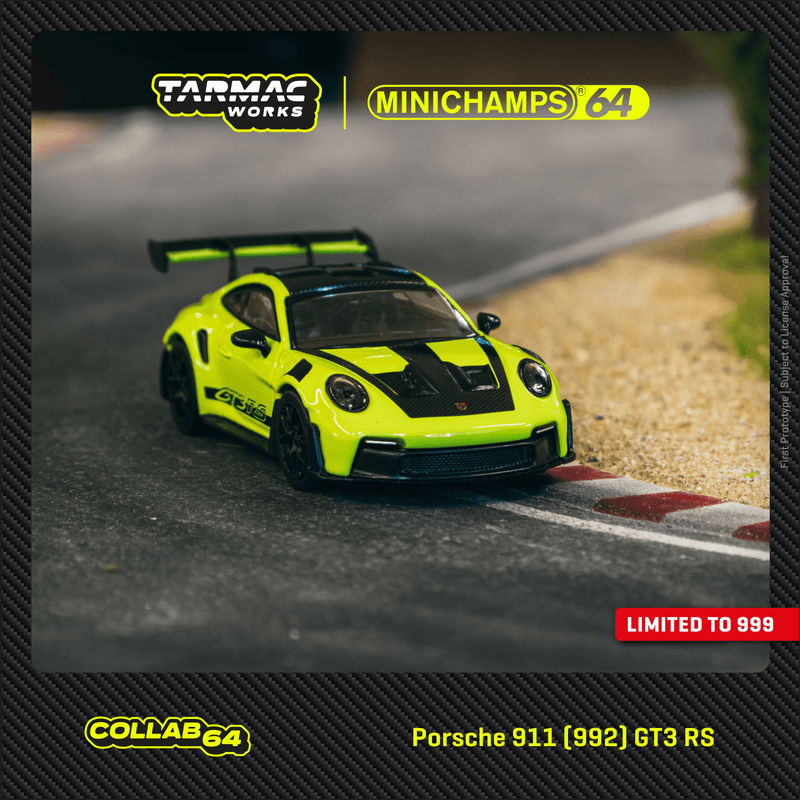 Tarmac Works 1:64 Porsche 911 (992) GT3 RS in Acid Green