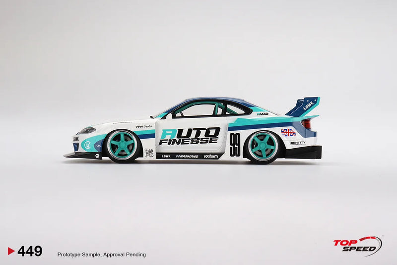 TopSpeed Models 1:18 Nissan Silvia (S15) LBWK Super Silhouette Auto Finesse