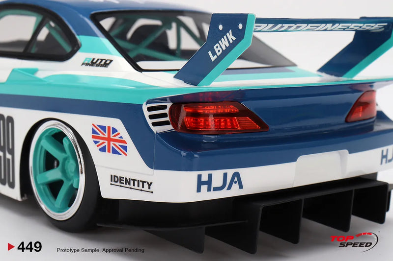 TopSpeed Models 1:18 Nissan Silvia (S15) LBWK Super Silhouette Auto Finesse