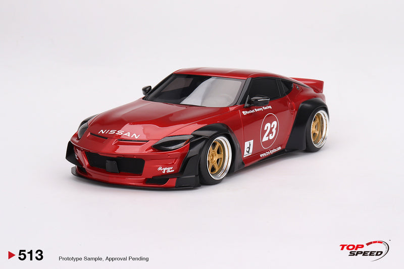 TopSpeed Models 1:18 Nissan Z (LHD) PANDEM Widebody in Passion Red