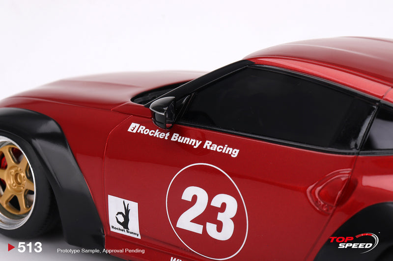 TopSpeed Models 1:18 Nissan Z (LHD) PANDEM Widebody in Passion Red