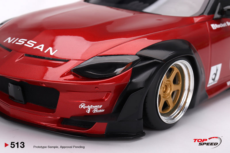 TopSpeed Models 1:18 Nissan Z (LHD) PANDEM Widebody in Passion Red