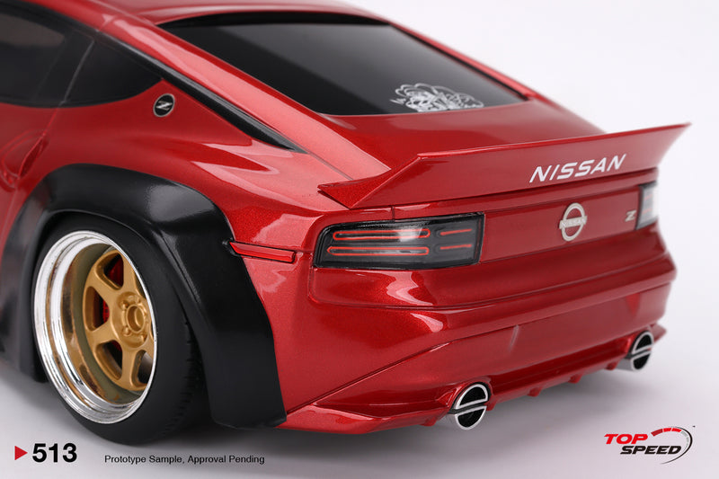 TopSpeed Models 1:18 Nissan Z (LHD) PANDEM Widebody in Passion Red