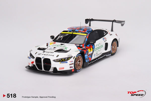 TopSpeed Models 1:18 BMW M4 GT3 #7 "Studie BMW M4" BMW M Team Studie x CRS 2023 Super GT Series