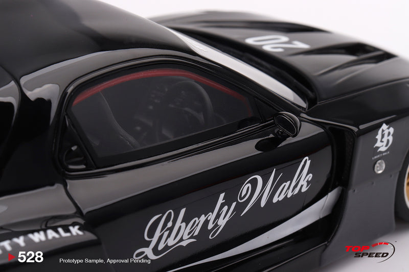 TopSpeed Models 1:18 Mazda RX-7 (FD3S) LB-Super Silhouette Liberty Walk in Black