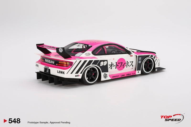 *PREORDER* TopSpeed Models 1:18 Nissan SILVIA (S15) LB-Super Silhouette Auto Finesse SEMA 2023