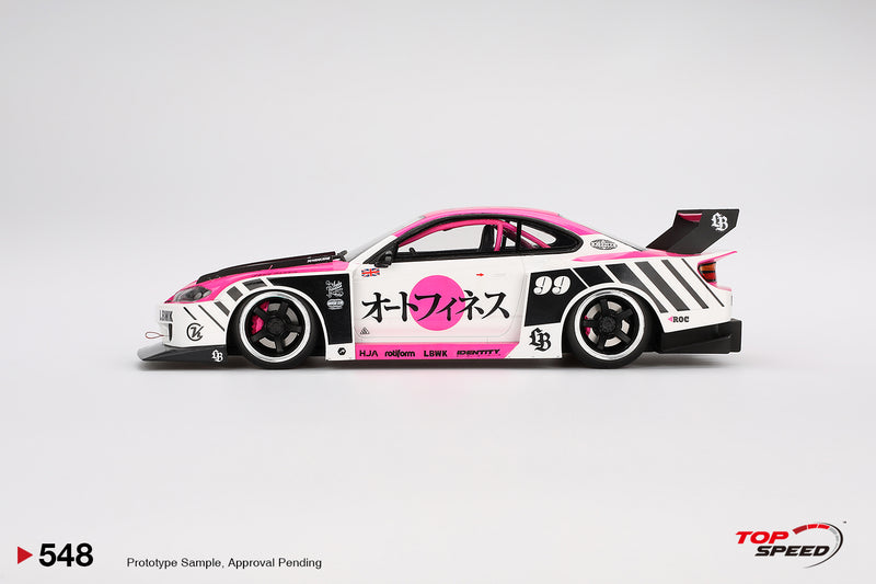 *PREORDER* TopSpeed Models 1:18 Nissan SILVIA (S15) LB-Super Silhouette Auto Finesse SEMA 2023