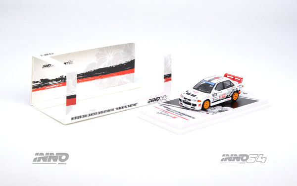 INNO64 1/64 Mitsubishi Lancer EVO III "TRACKERS RACING" Malaysia Special Event Edition